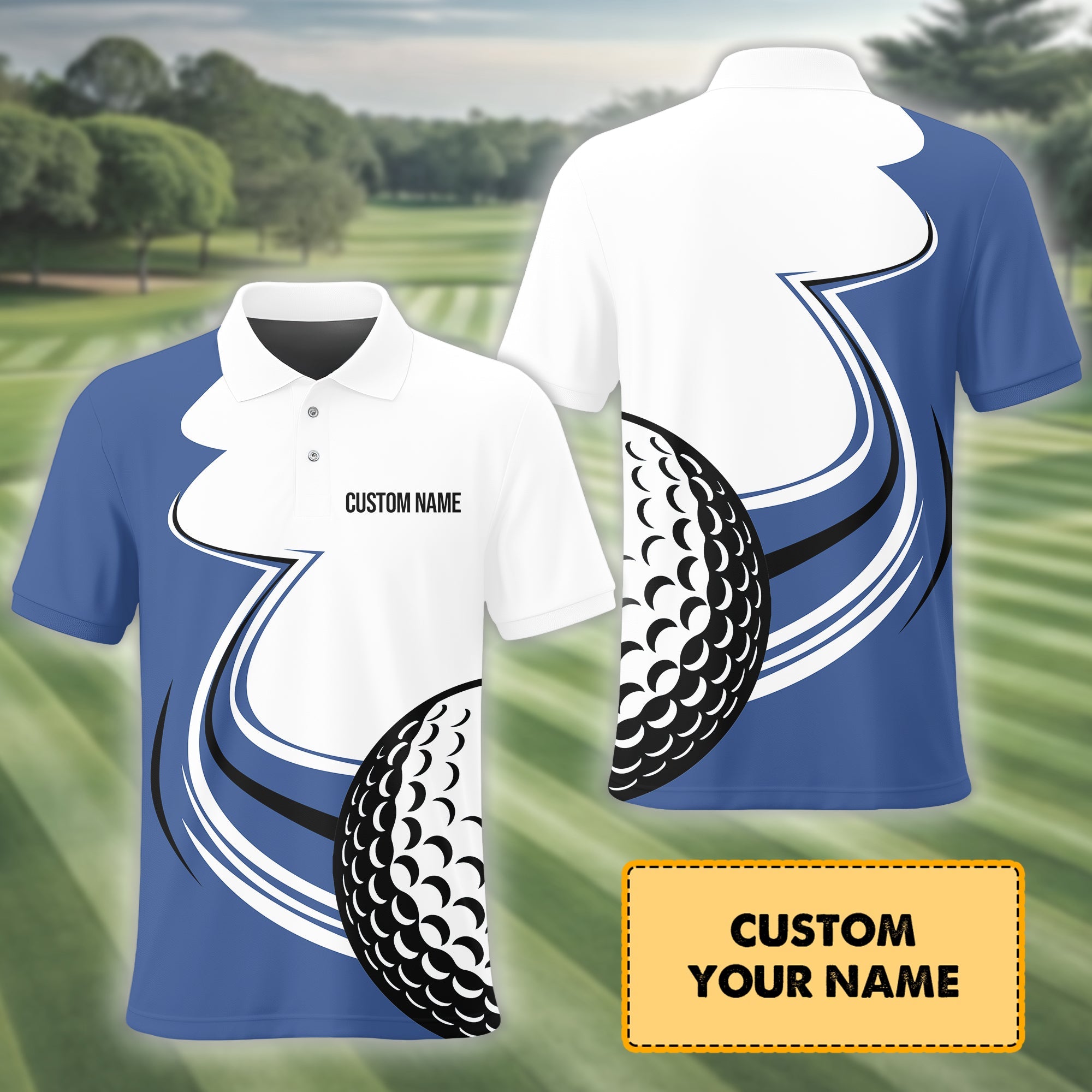 Custom Golf Polo Shirtersonalized Golf Apparel, Perfect Gift For Golfers