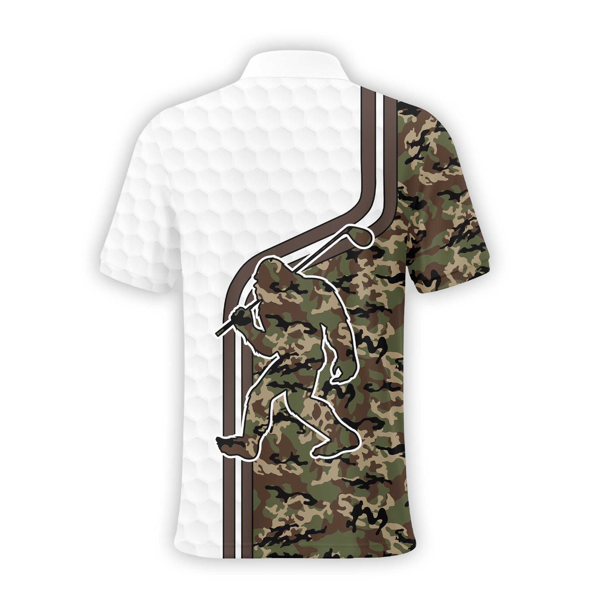Camo Polo Shirtustom Polo Golf Shirt, Present For Golfer