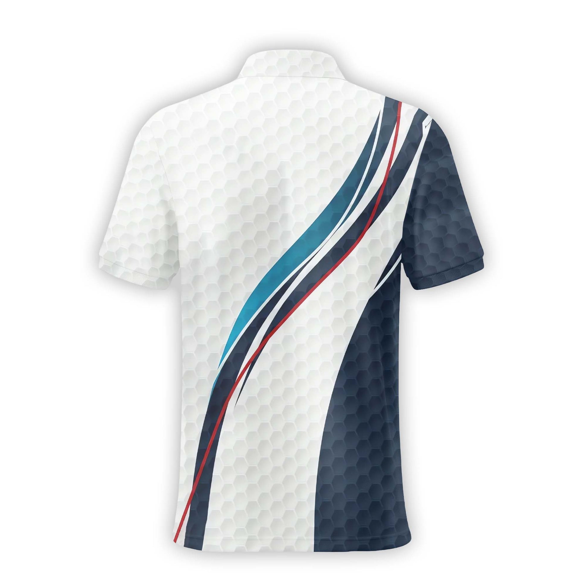 Geometric Pattern Personalized Golf Polo ShirtGolf Shirt, Gift For Golfers