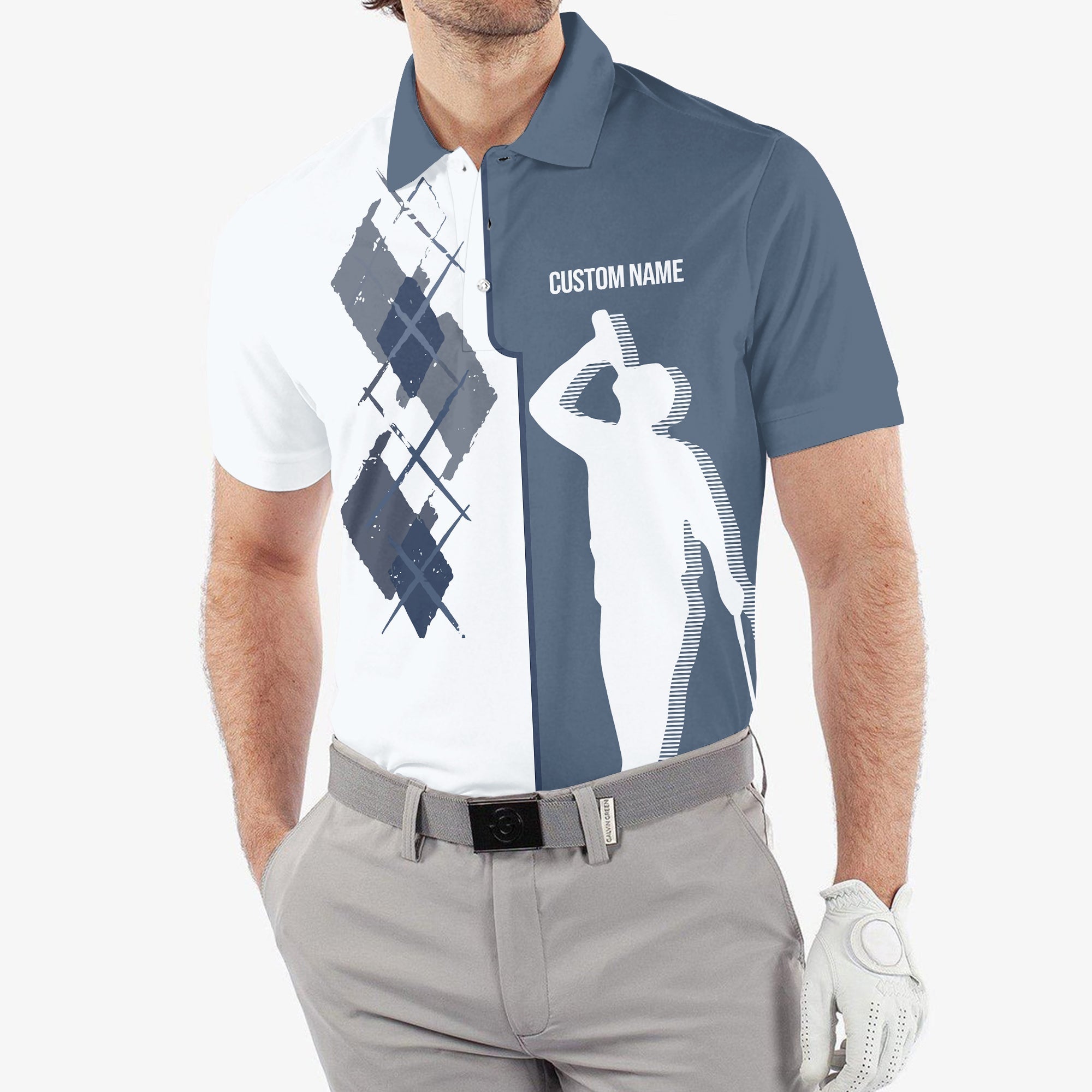 Swing Swear Drink Repeat Golf Shirt, Custom Polo Shirtresent For Golfer