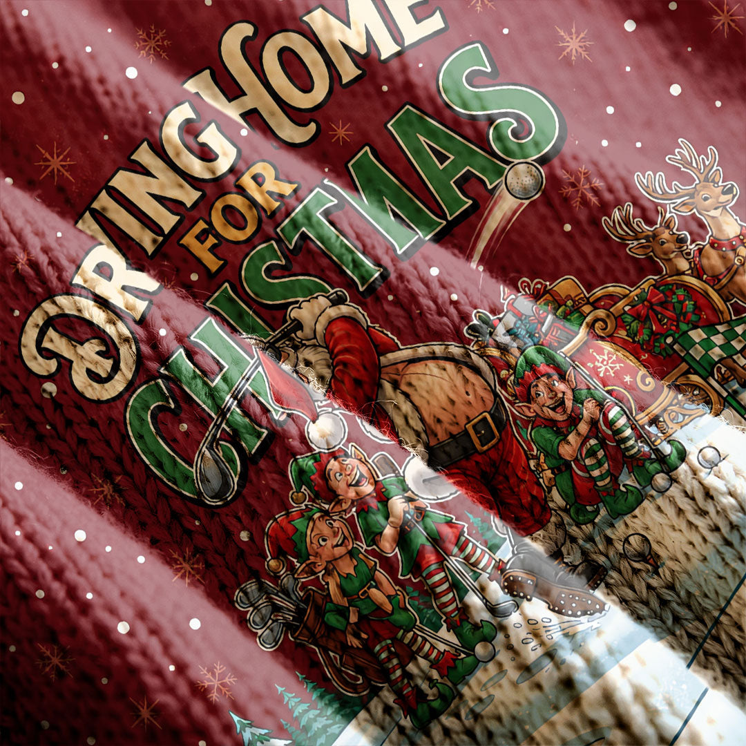 Ugly Christmas Sweater Driving Home For Christmas, Golf Lover Gifts, Funny Xmas Gift