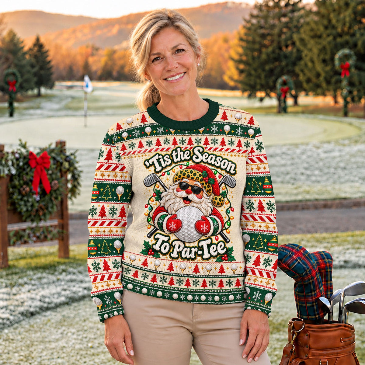 Ugly Christmas Sweater Tis The Season To Par-Tee, Ugly Sweater Party, Funny Xmas Gift