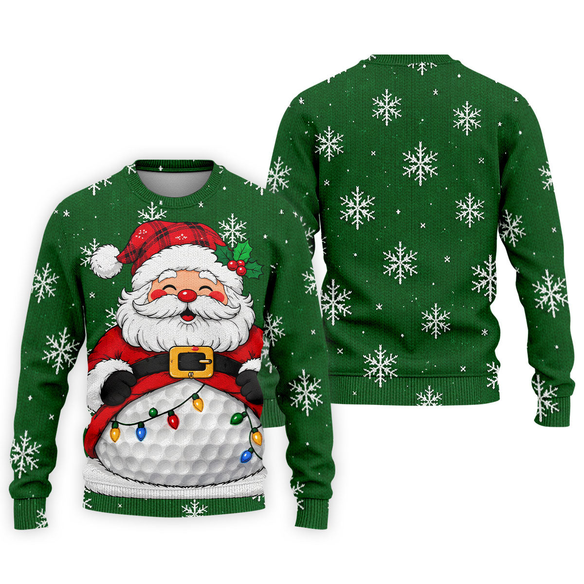 Santa Golf Ball Snowman Christmas Golf Shirt, Mens Golf Polo, Golf Shirts For Men