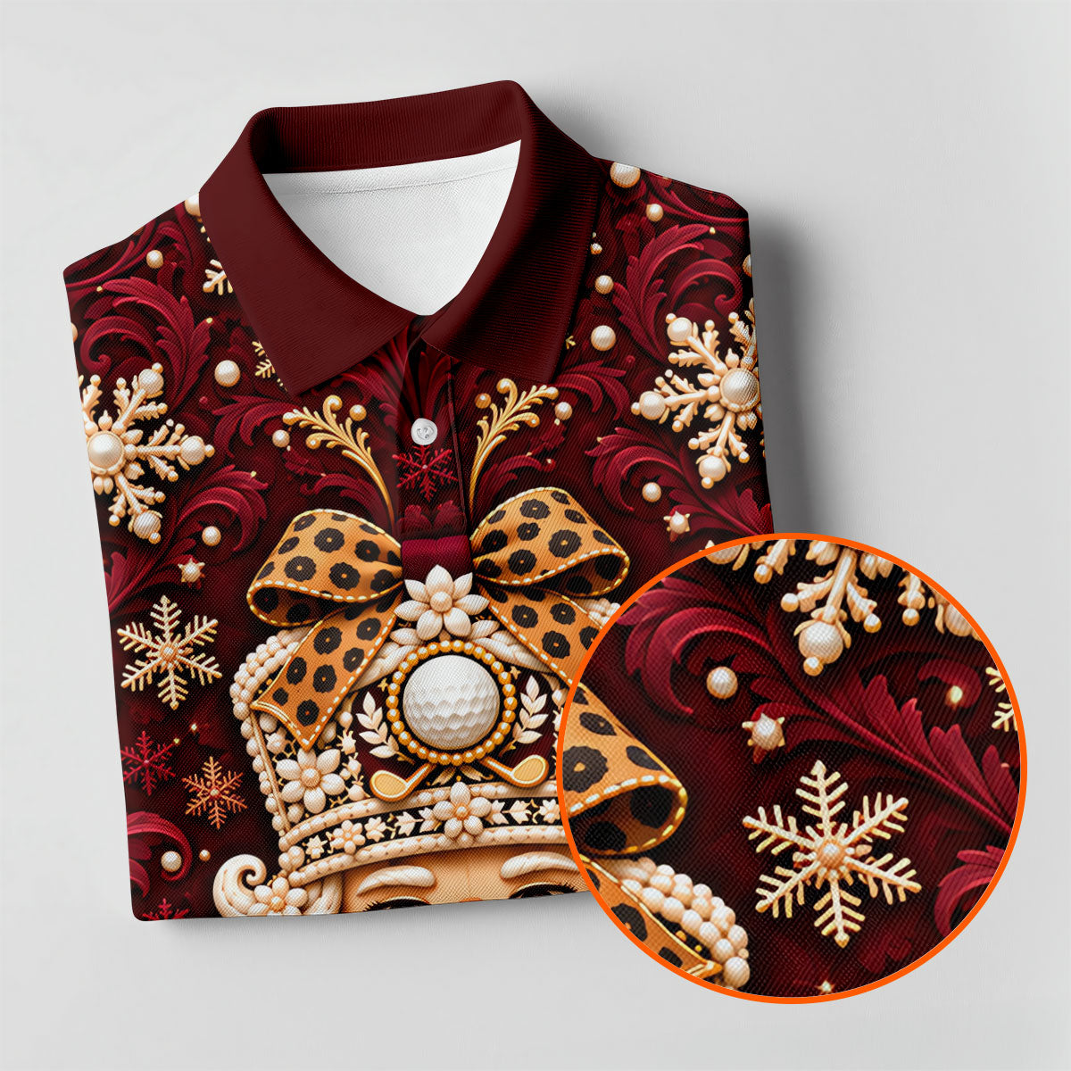 Pearl Nutcracker Christmas Golf Shirt, Womens Golf Apparel, Golf Shirts For Women