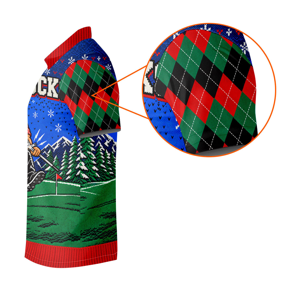 Golf Sucks Angry Santa Christmas Golf Shirt, Womens Golf Tops, Ladies Golf Shirts