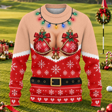 Funny Bikini Lights Ugly Christmas Sweater, Funny Christmas Outfit, Christmas Gifts