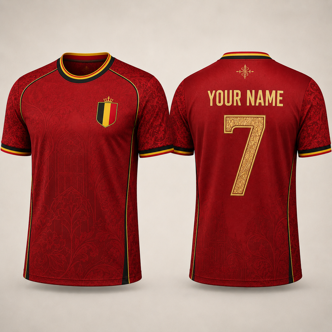 Belgium Football V-Neck For Men Football Lover, Burgundy Shirt Soccer Fan Gift, Belgium Football Jersey