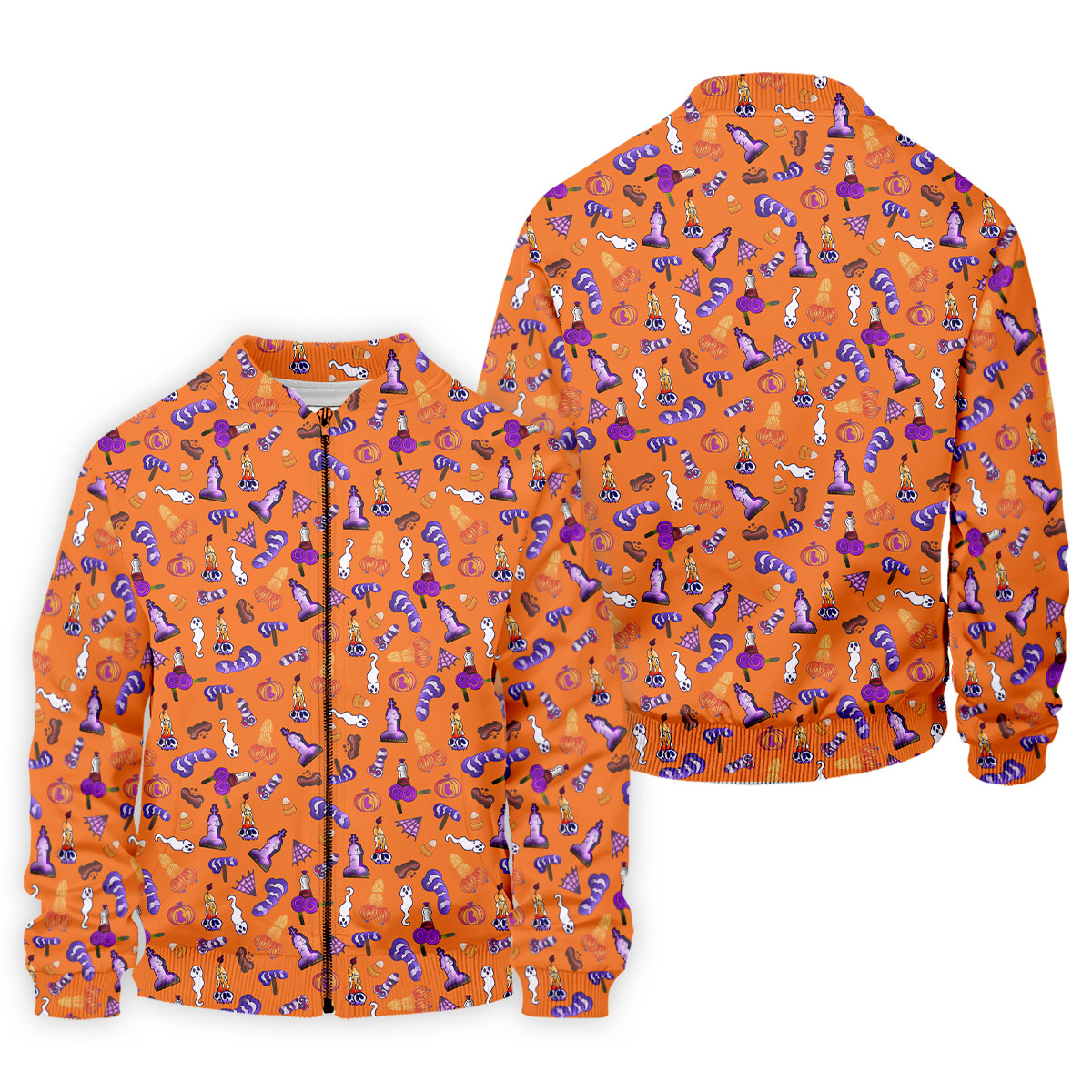 Funny Dirty Orange And Purple Halloween Golf Shirt, Fun Golf Shirts For Men, Cool Golf Gift