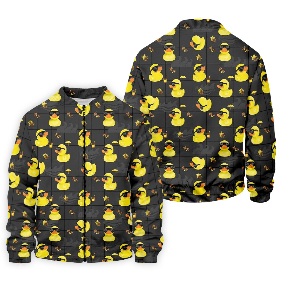 Yellow Rubber Duck Men's Funny Golf Shirts, Black Golf Shirt, Polo ShirtFor Men, Golf Shirts For Men