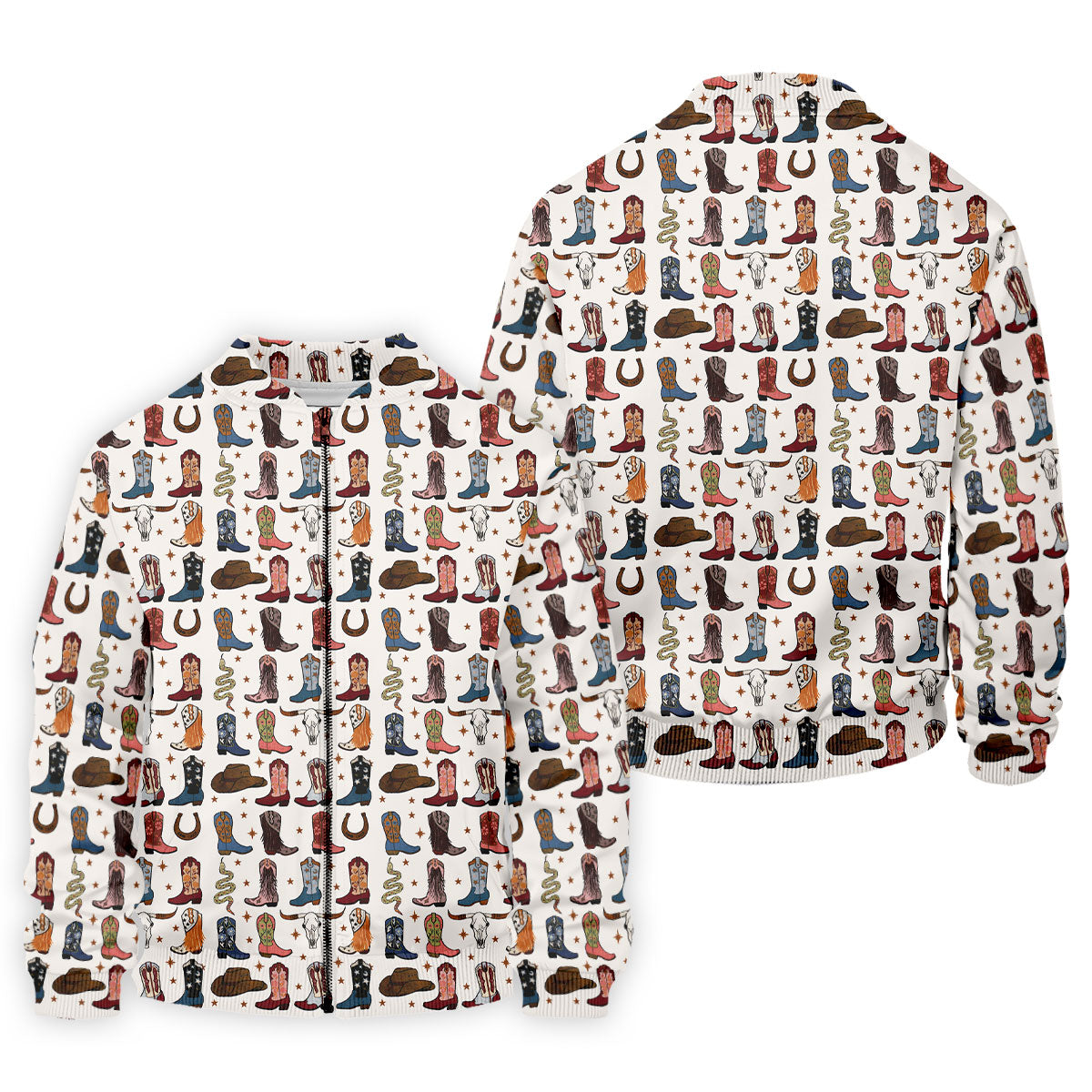 Western Cowboy Boots Horseshoes Pattern Retro Golf Shirt, Polo Shirt Men, Golf Shirts For Men