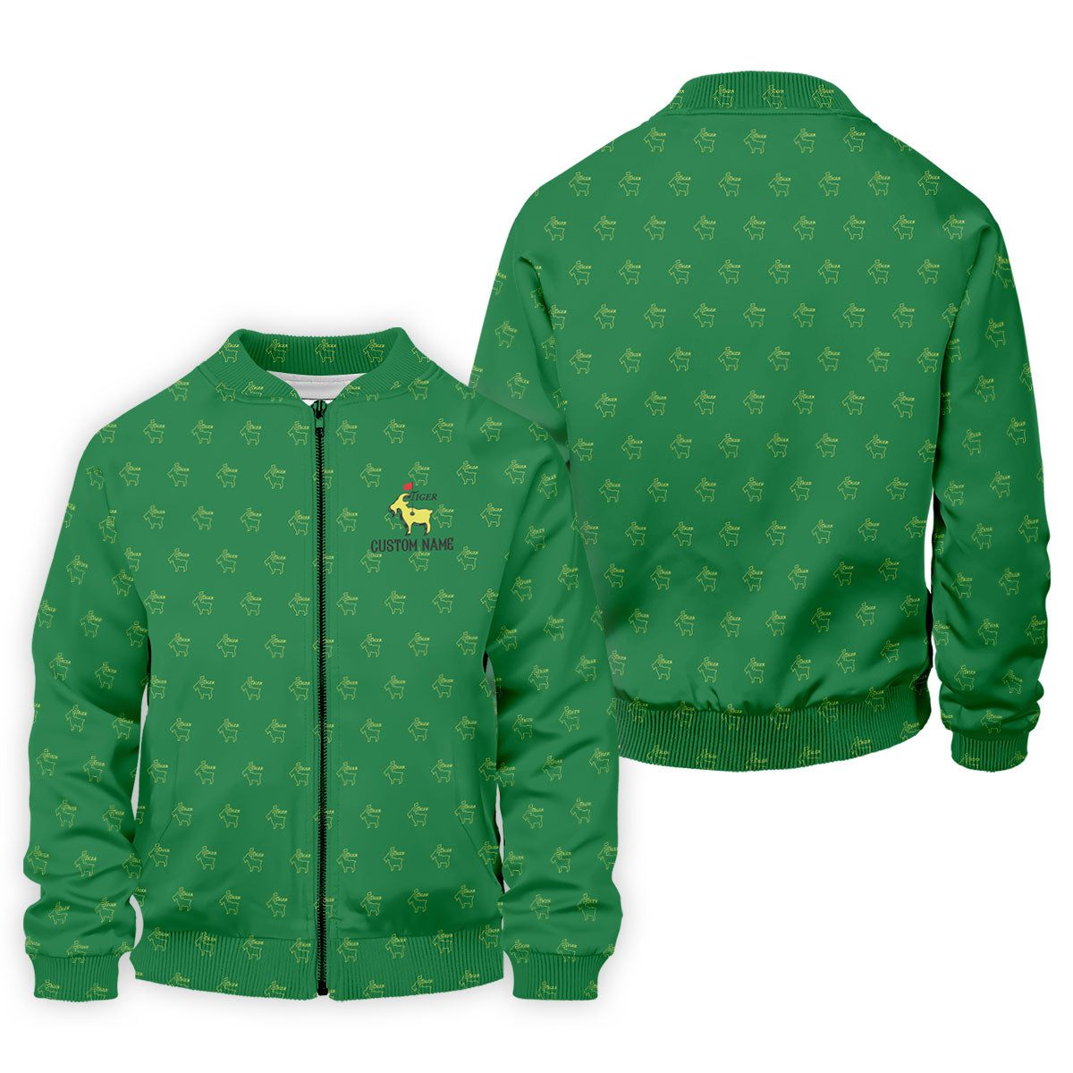 Tiger Goat Golf Tournament Golf Shirt, Golf Tops For Men, Golf Shirts For Men