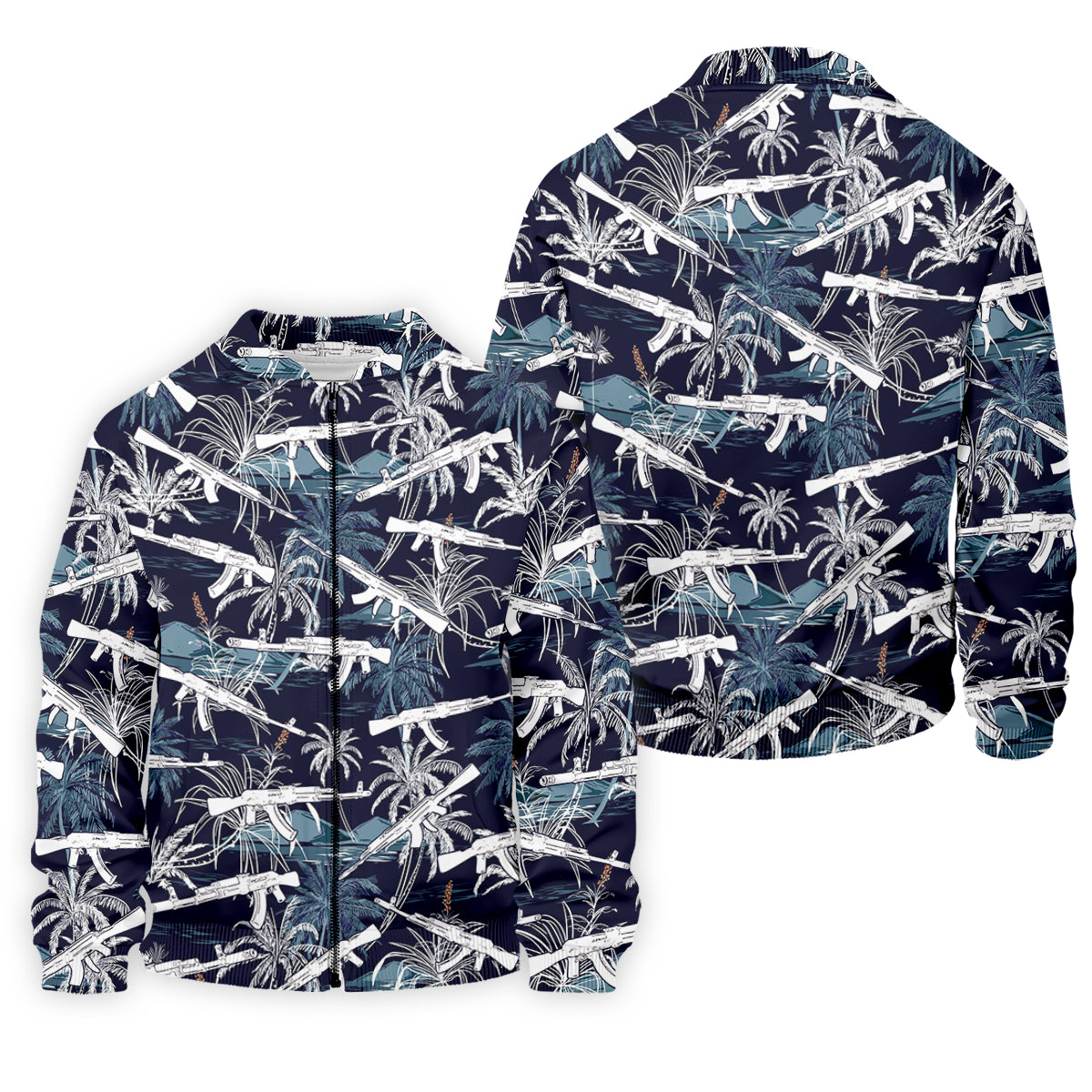 Dark Blue Color Army Theme Hawaiian Golf Polo, Golf Shirts For Men, Polo ShirtFor Men