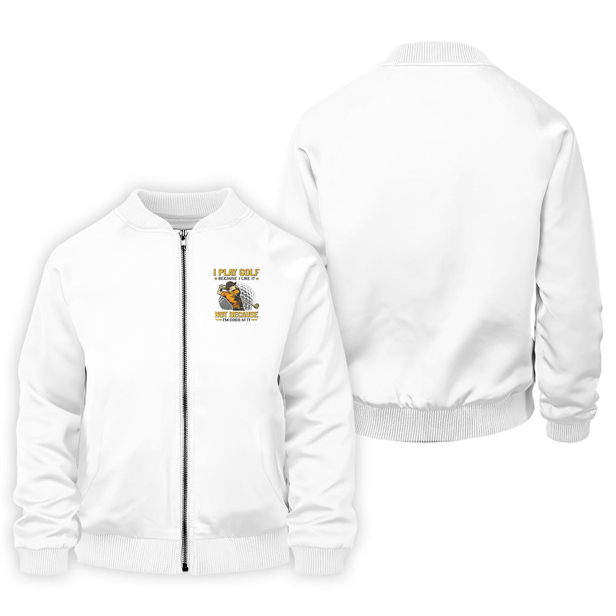 I Play Golf Because I Like It Not Because I'm Good At It White Golf Shirt, Funny Golf Shirt, Golf Shirts For Men