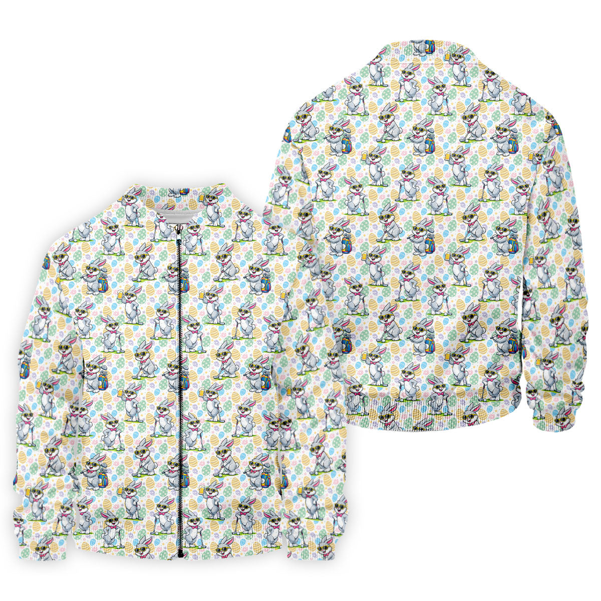 Funny Easter Bunny Golf And Beer Golf Shirts For Men, Men's Funny Golf Shirts, Polo ShirtFor Men