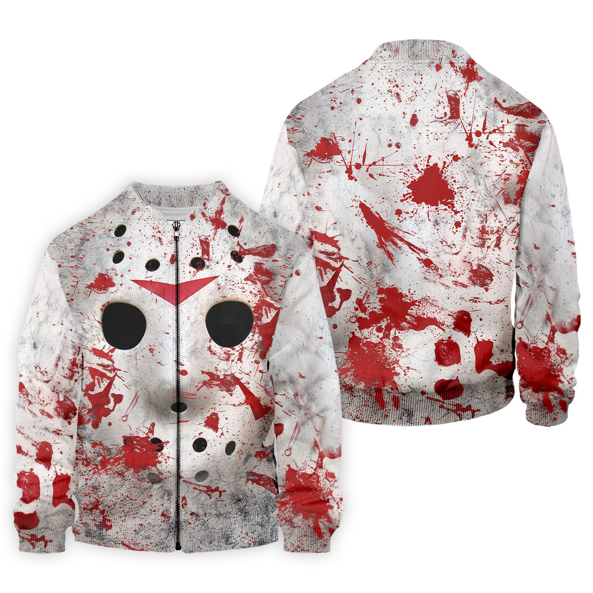 Creepy Mask Face Golf Tops For Men, Horror Character Cosplay Polo Shirtor Men, Halloween Golf Shirt