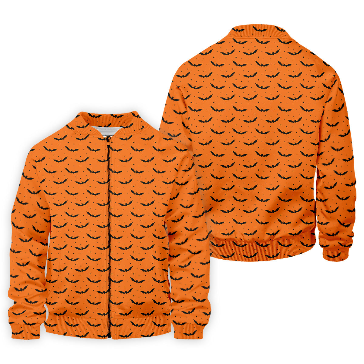 Spooky Bats Orange Halloween Golf Shirt, Polo ShirtFor Men, Golf Gift For Men, Golfing Apparel