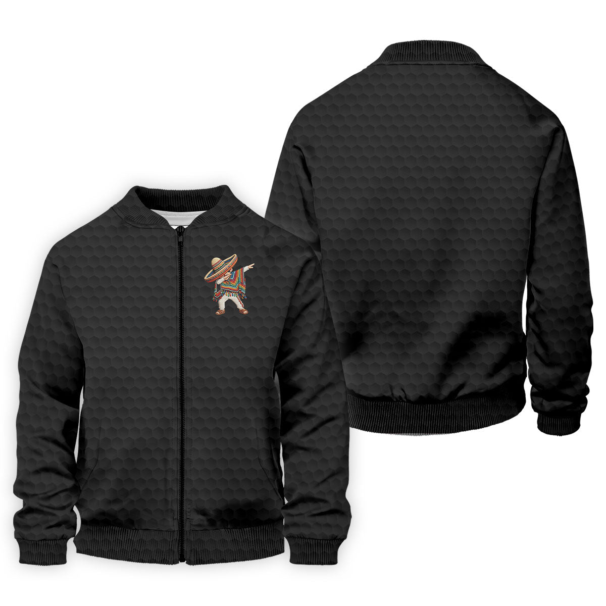 Cinco De Mayo Celebration Golf Ball Pattern Black Golf Shirt, Polo Shirt Men