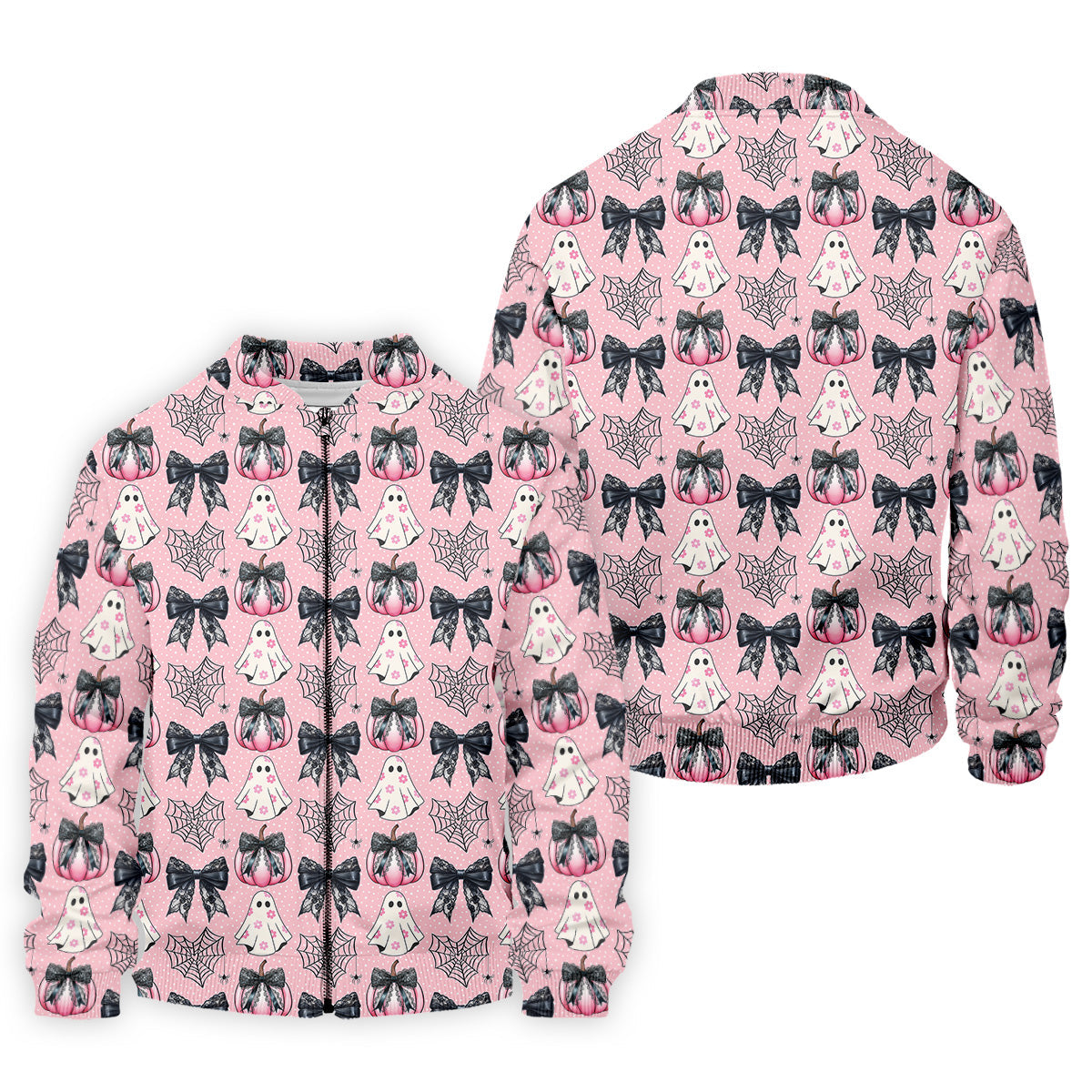Coquette Pumpkin Boo Pink And Black Cute Golf Outfit, Fun Golf Shirts For Men, Golfing Apparel