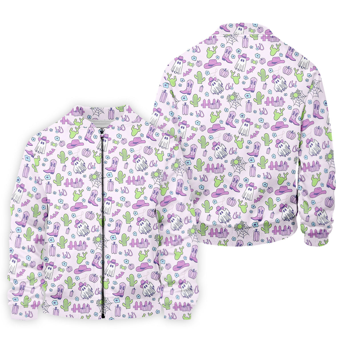 Western Halloween Purple Golf Tops For Men, Fun Golf Shirts For Men, Polo ShirtFor Men