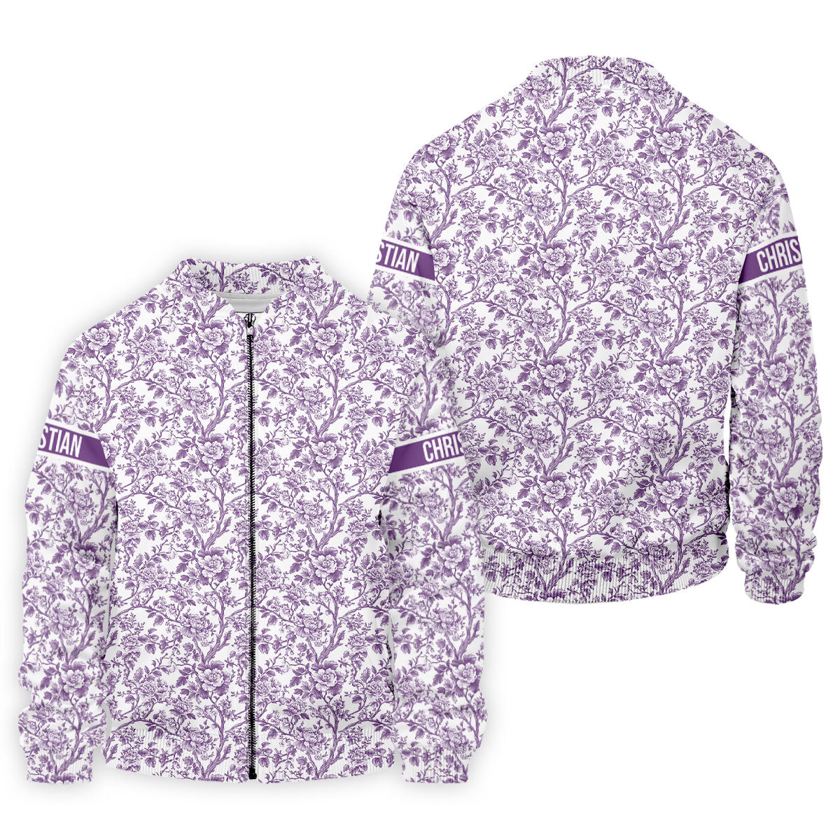 Toile De Jouy Purple Golf Shirt, Golf Tops For Men, Polo ShirtFor Men, Golf Gift For Men, Golf Shirts For Men