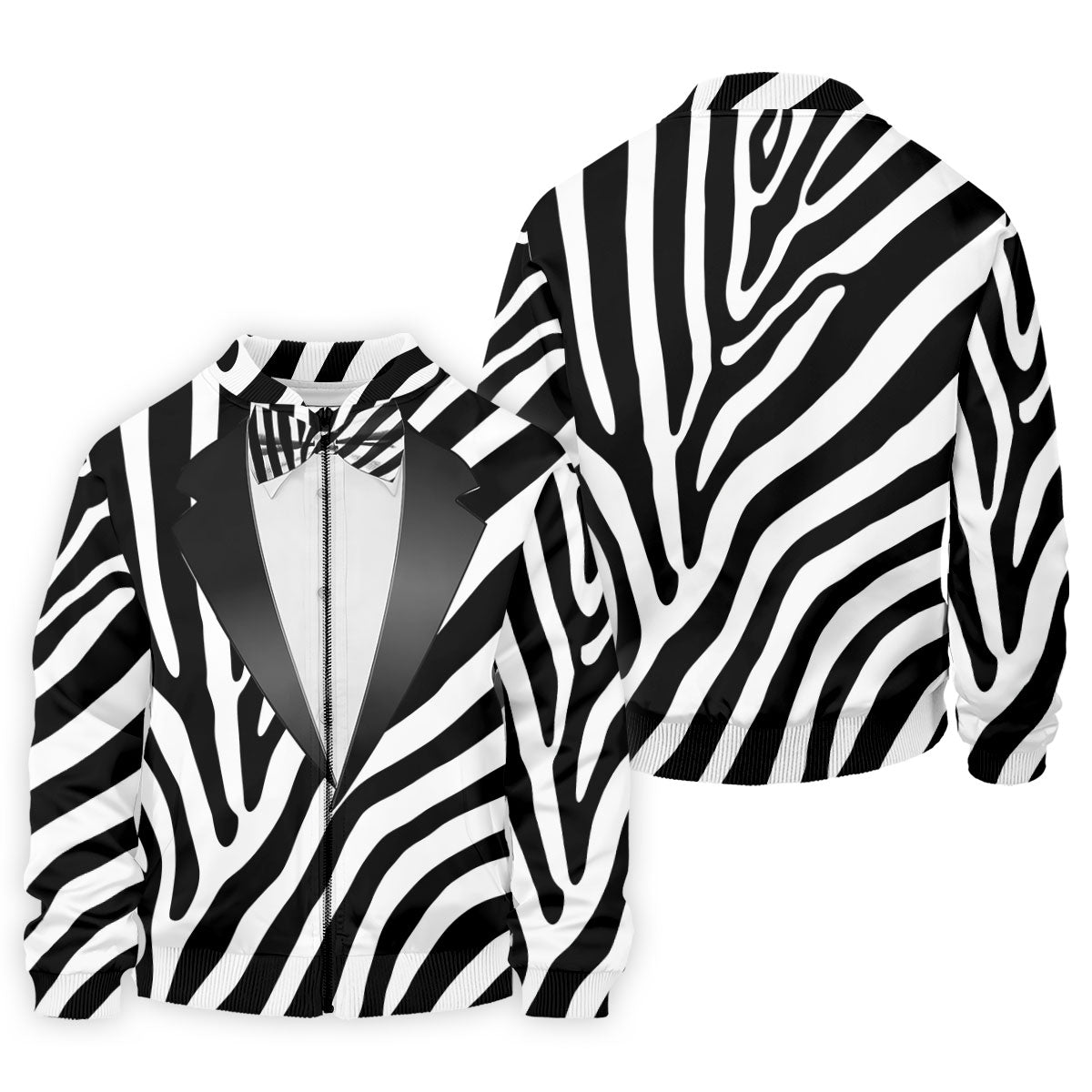 Zebra Pattern Funny Costume Hawaiian Golf Shirt, Polo ShirtFor Men, Golf Shirts For Men
