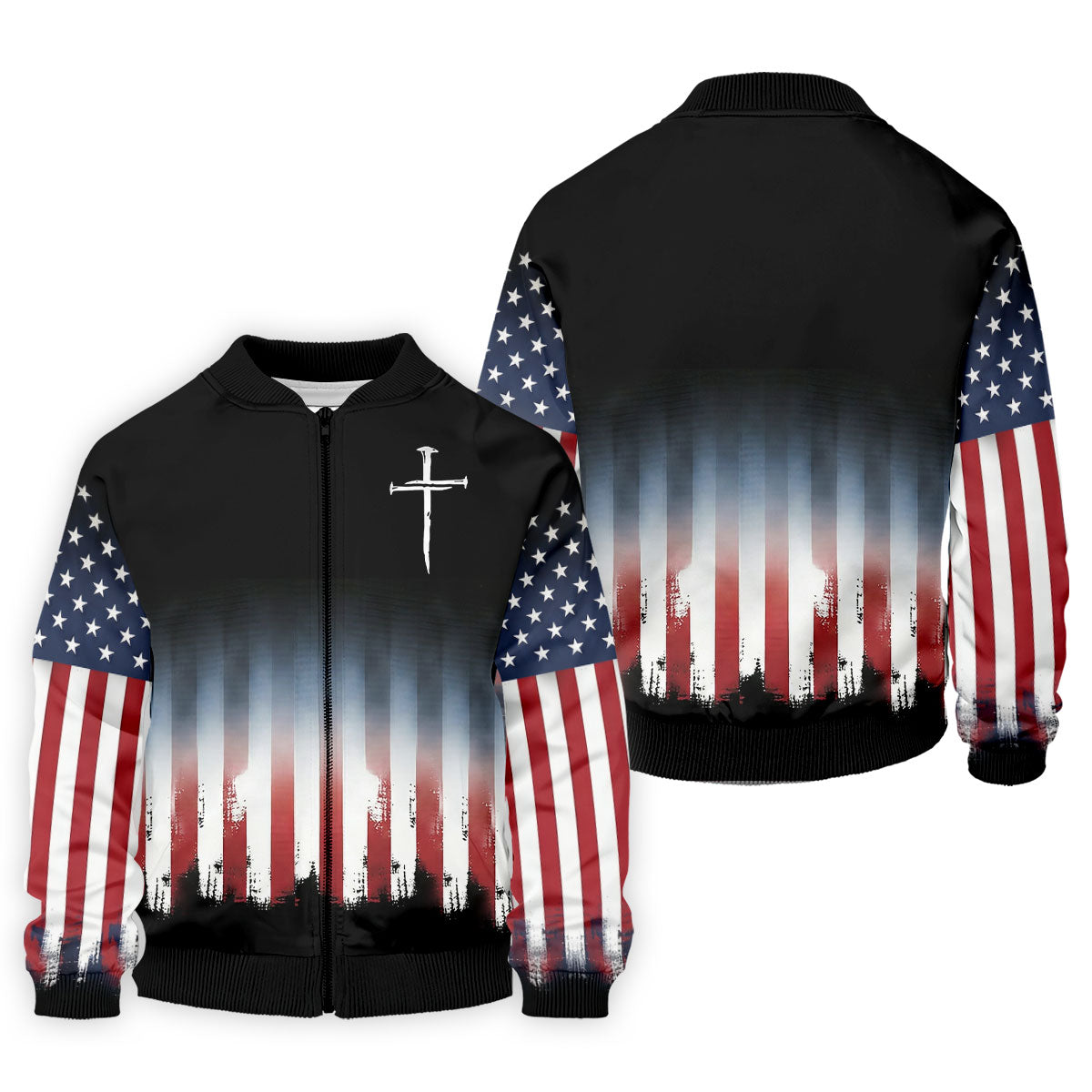 250 Years USA Anniversary 1776-2026 Men's Golf Polo ShirtFaith Cross 4th Of July Patriotic Golf Shirt