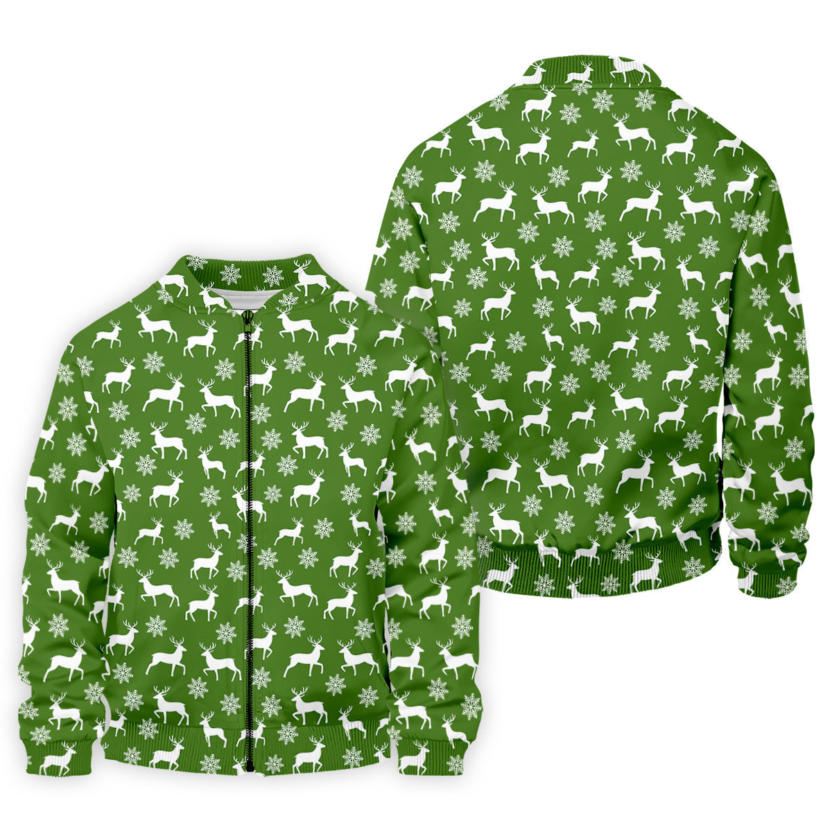 Reindeer Christmas Green Golf Shirt, Christmas Golf Shirt, Polo ShirtFor Men, Golf Shirts For Men