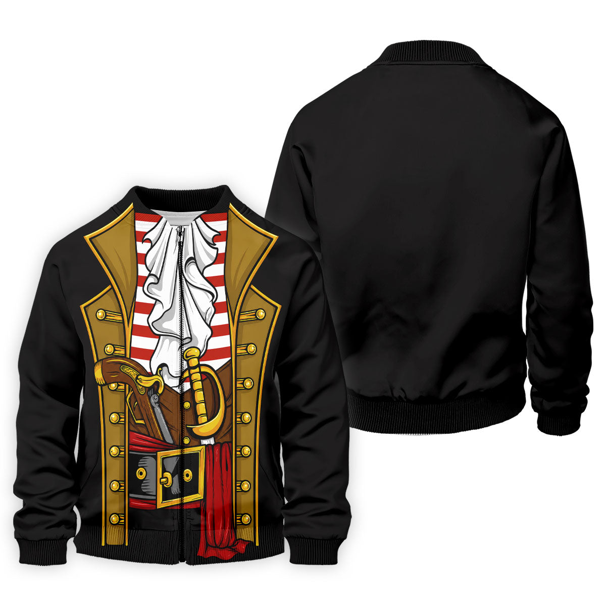 Pirate Captain Outfit Golf Shirt, Swashbuckler Costume Design, Golf Shirt For Men