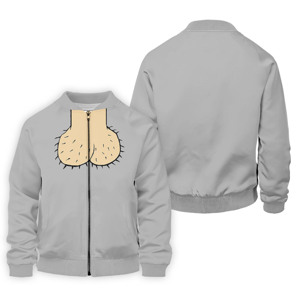 Gray Funny Dickhead Faux Chest Golf Shirt, Mens Golf Polo, Printed Golf Shirts