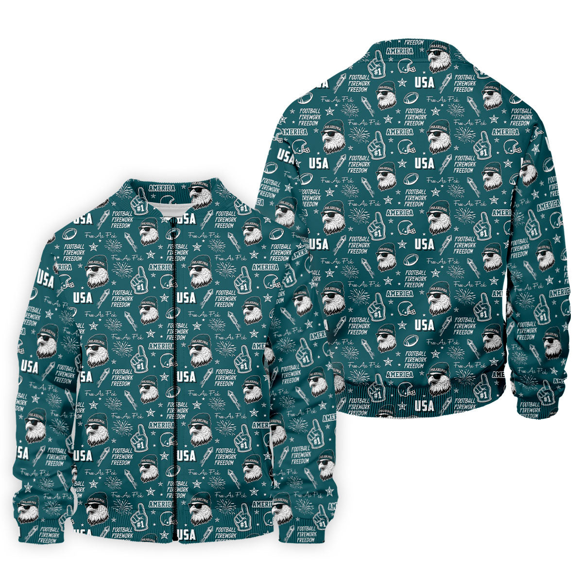 Swoop Eagle Midnight Green Sport Polo, American Football League Gift Ideas For Football Fans
