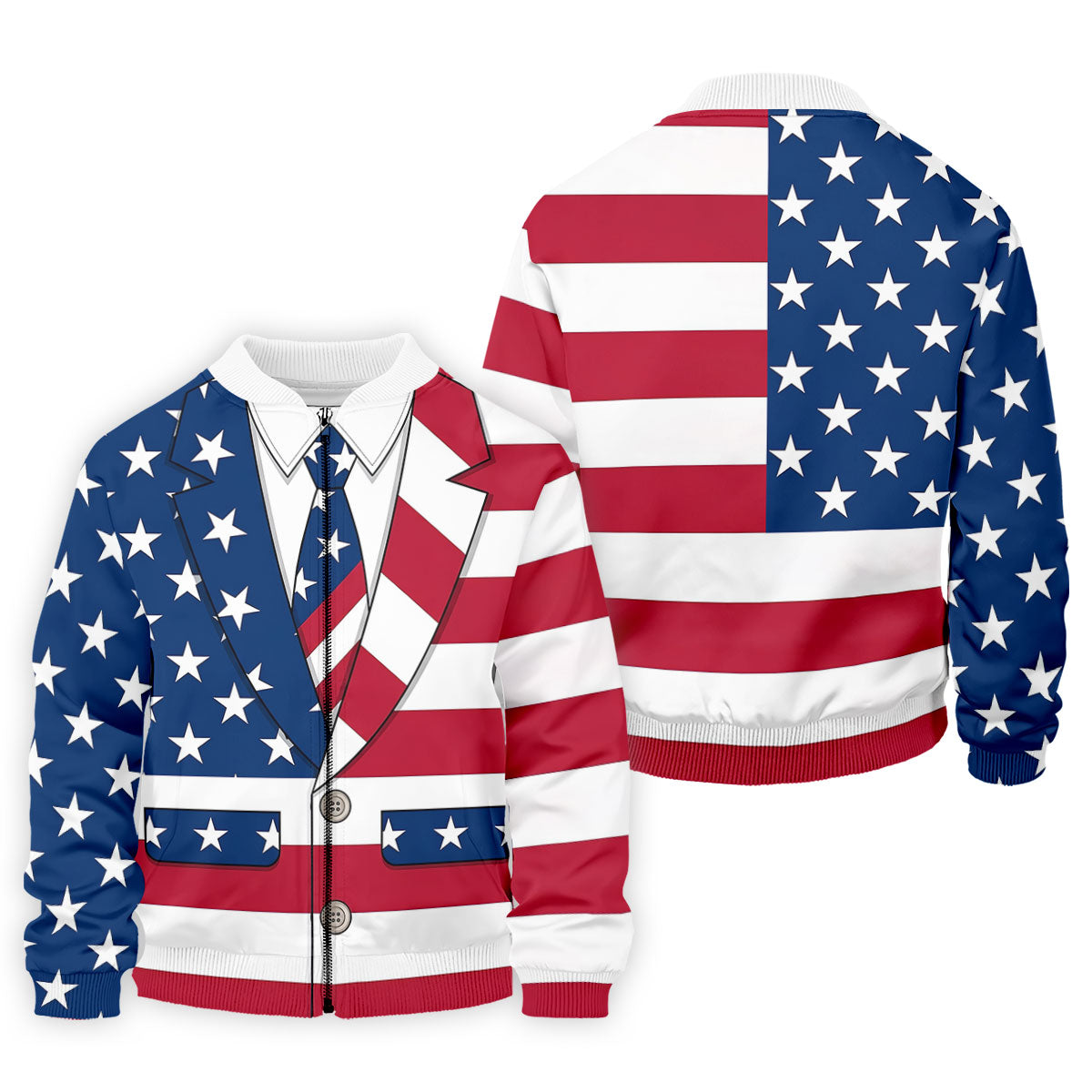 US Flag Tuxedo Costume Patriotic 4th Of July Golf Shirt, 250 Years Polo Shirtor Men