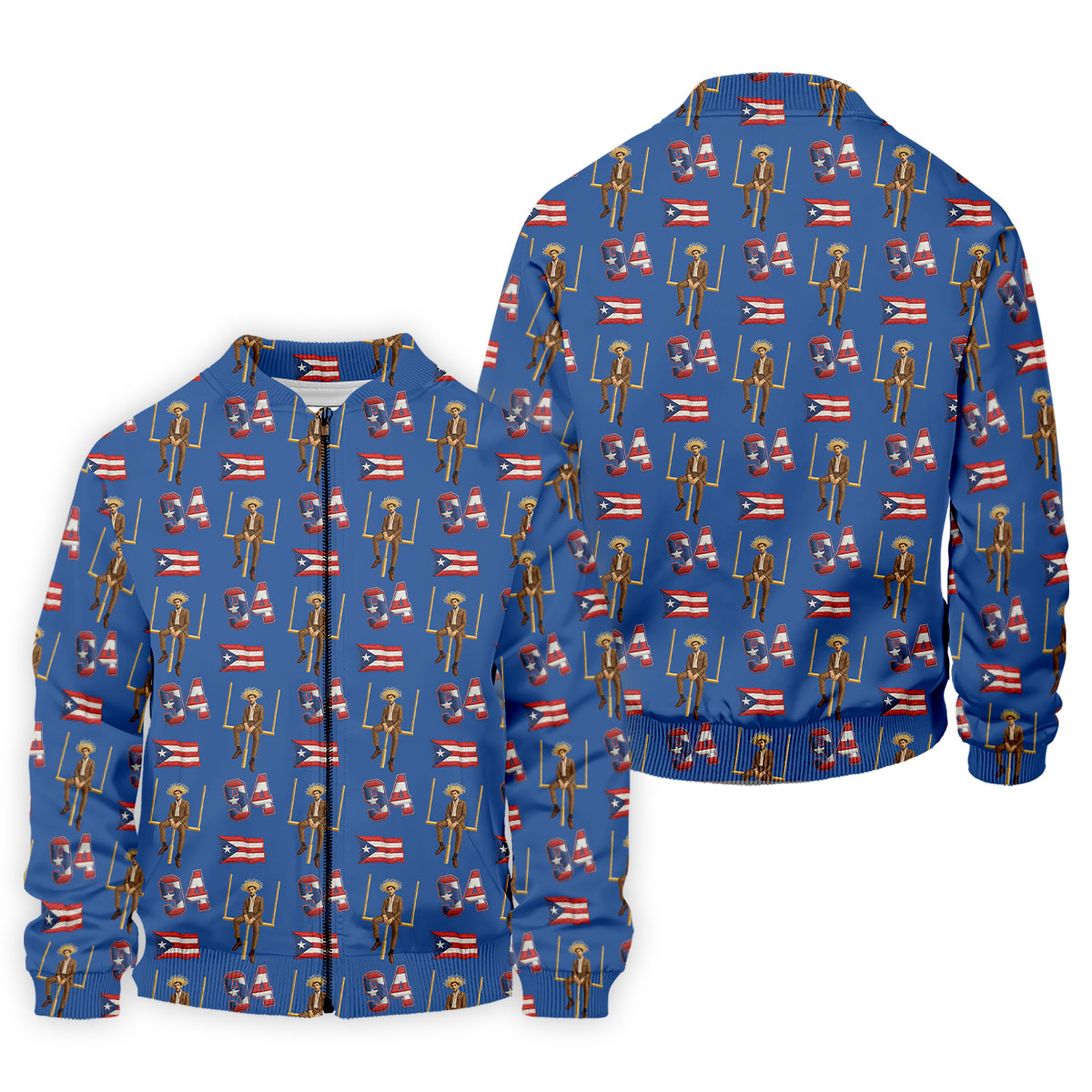 Bad Bunny Benito Bowl Football Theme Blue Men Polo, American Football League Gift Ideas For Football Fans