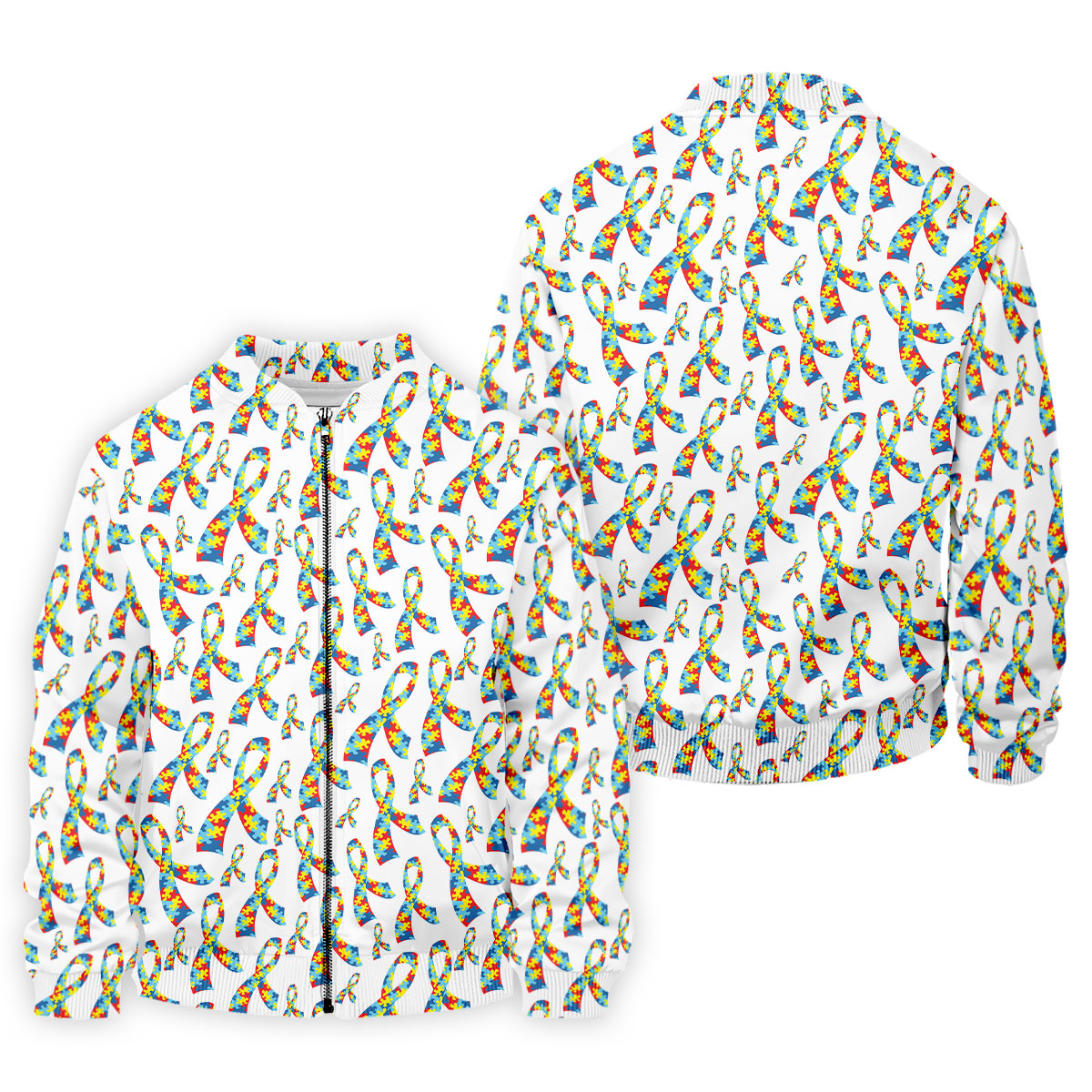 Autism Awareness Ribbon Golf Tops For Men, Autism Ribbon Polo ShirtFor Men, Golf Shirts For Men
