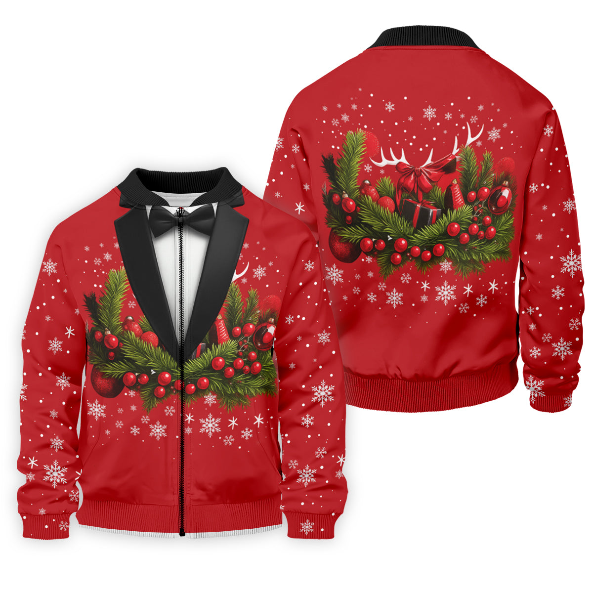 Christmas Mistletoe Vintage Prints Men's Golf Polo Shirtistmas Golf Shirt, Golf Gift For Men