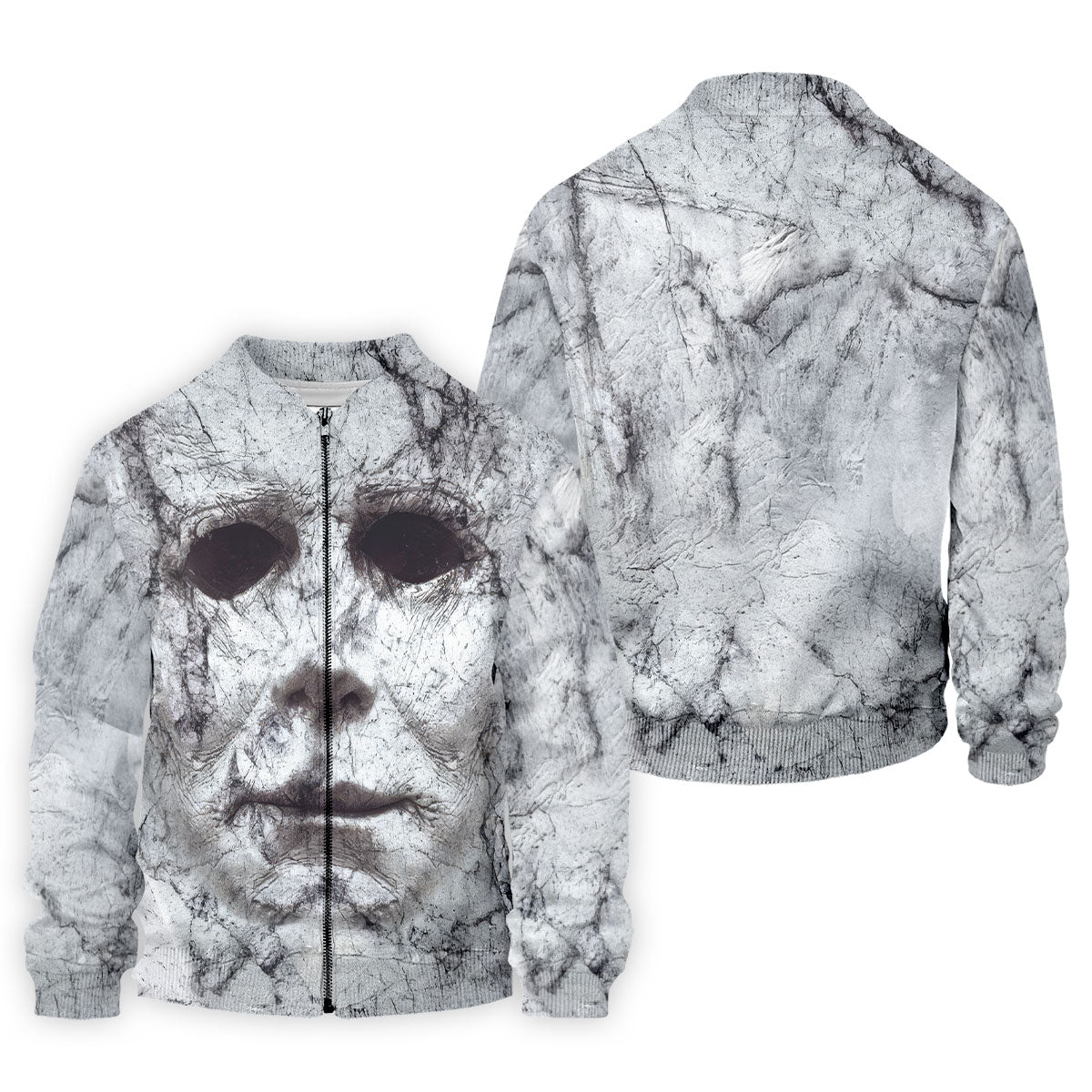 Horror Myer Face Polo ShirtFor Men, Horror Cosplay Golf Tops For Men, Halloween Golf Shirt
