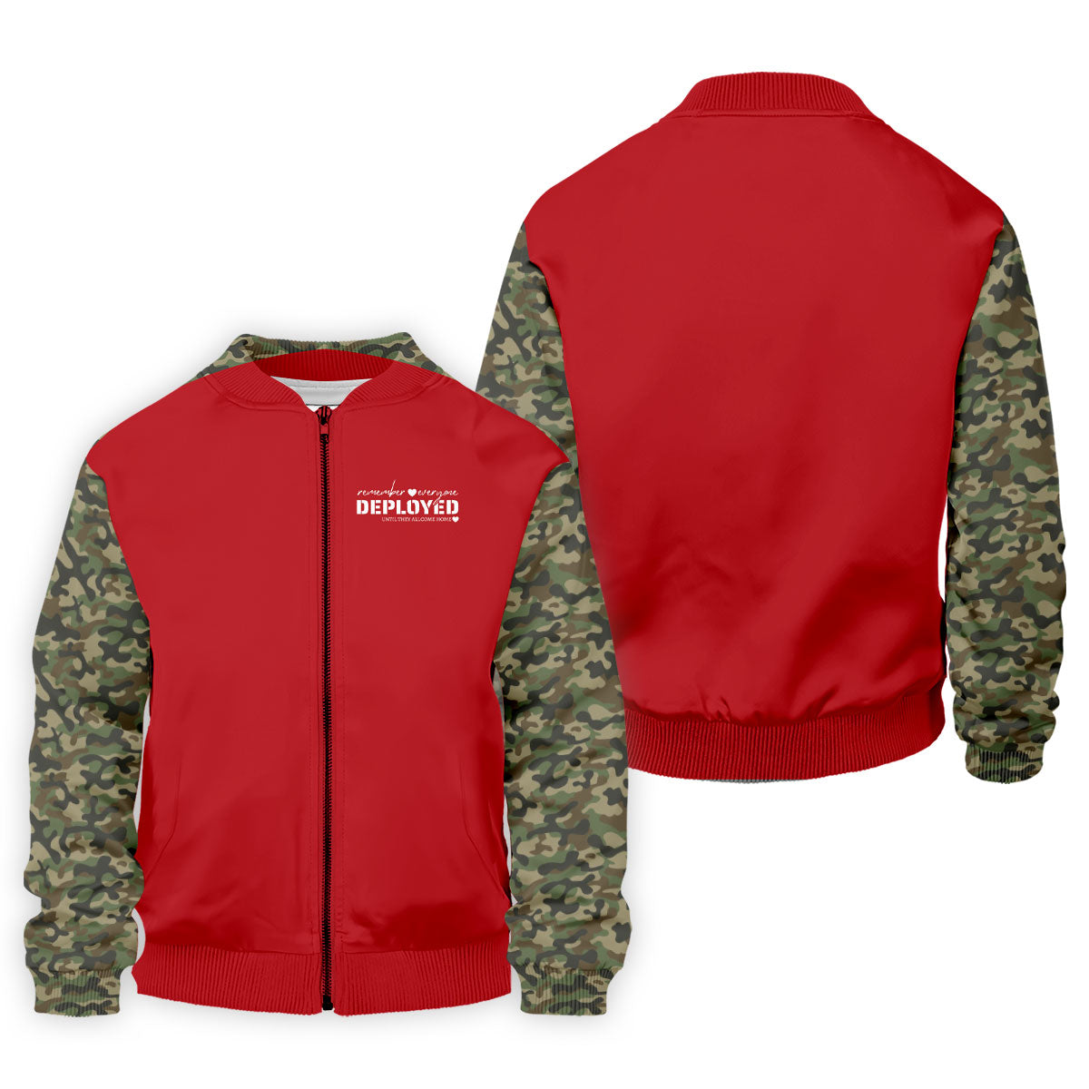 Remember Everyone Deployed Camo Red Patriotic 4th Of July Golf Shirt, 250th Anniversary Golf Shirts For Men