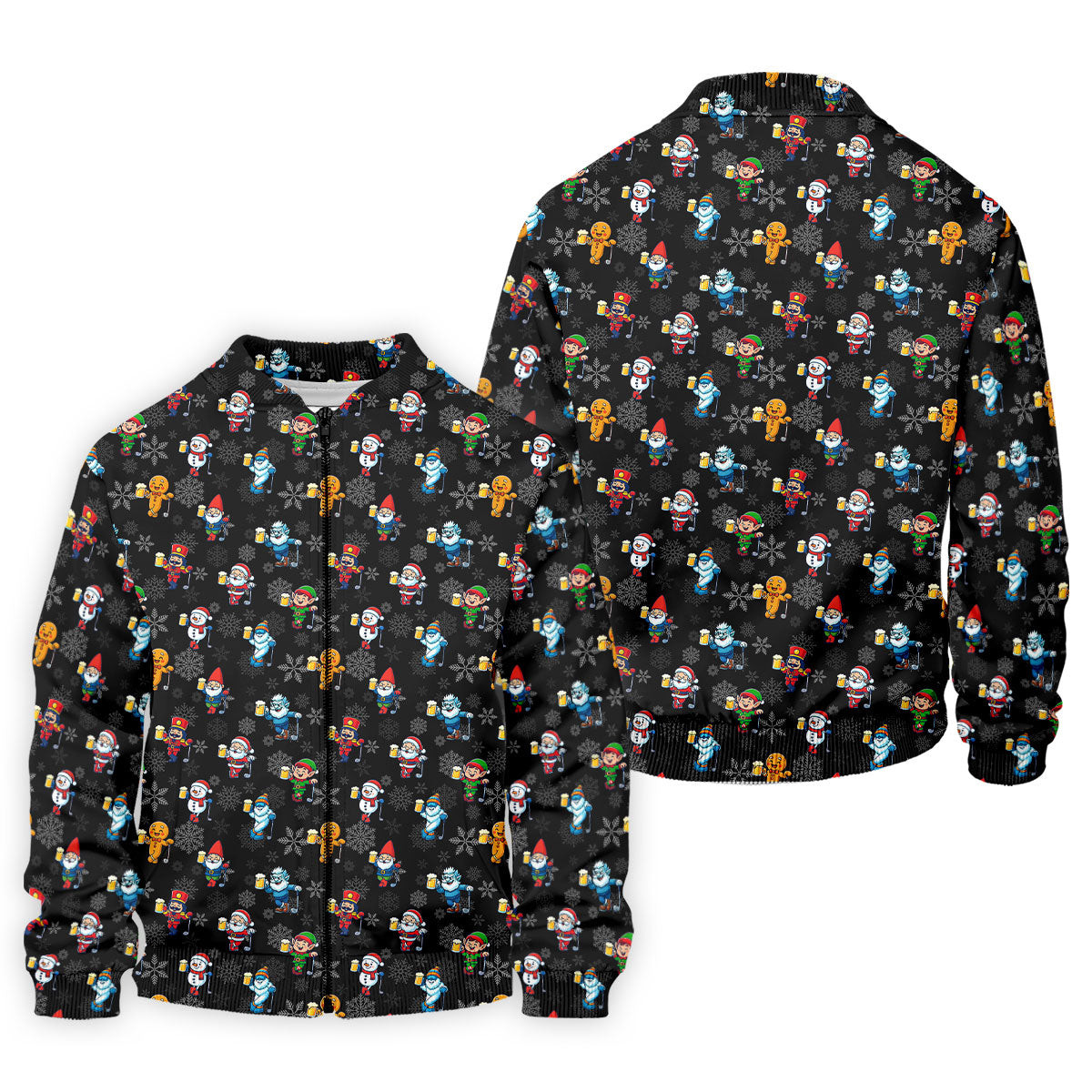 Classic Christmas Characters Black Golf Shirt, Christmas Golf Shirt, Fun Golf Shirts For Men, Polo Shirt Men