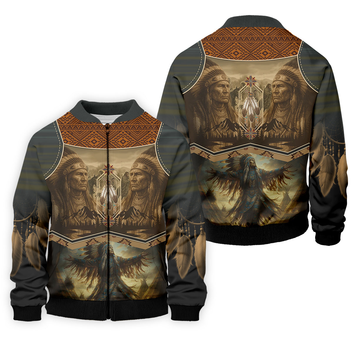 Spirit of the Ancestors Golf Tops For Men, Native American Ancestry Polo Shirtor Men, Indigenous Peoples Month