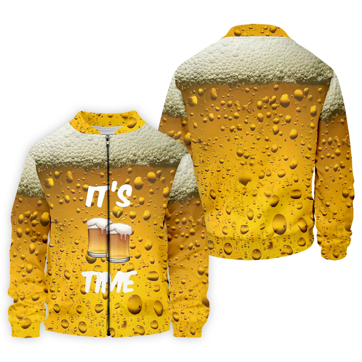 It's Time Golf And Beer Men's Funny Golf Shirts, Hawaiian Golf Shirt, Polo Shirtor Men