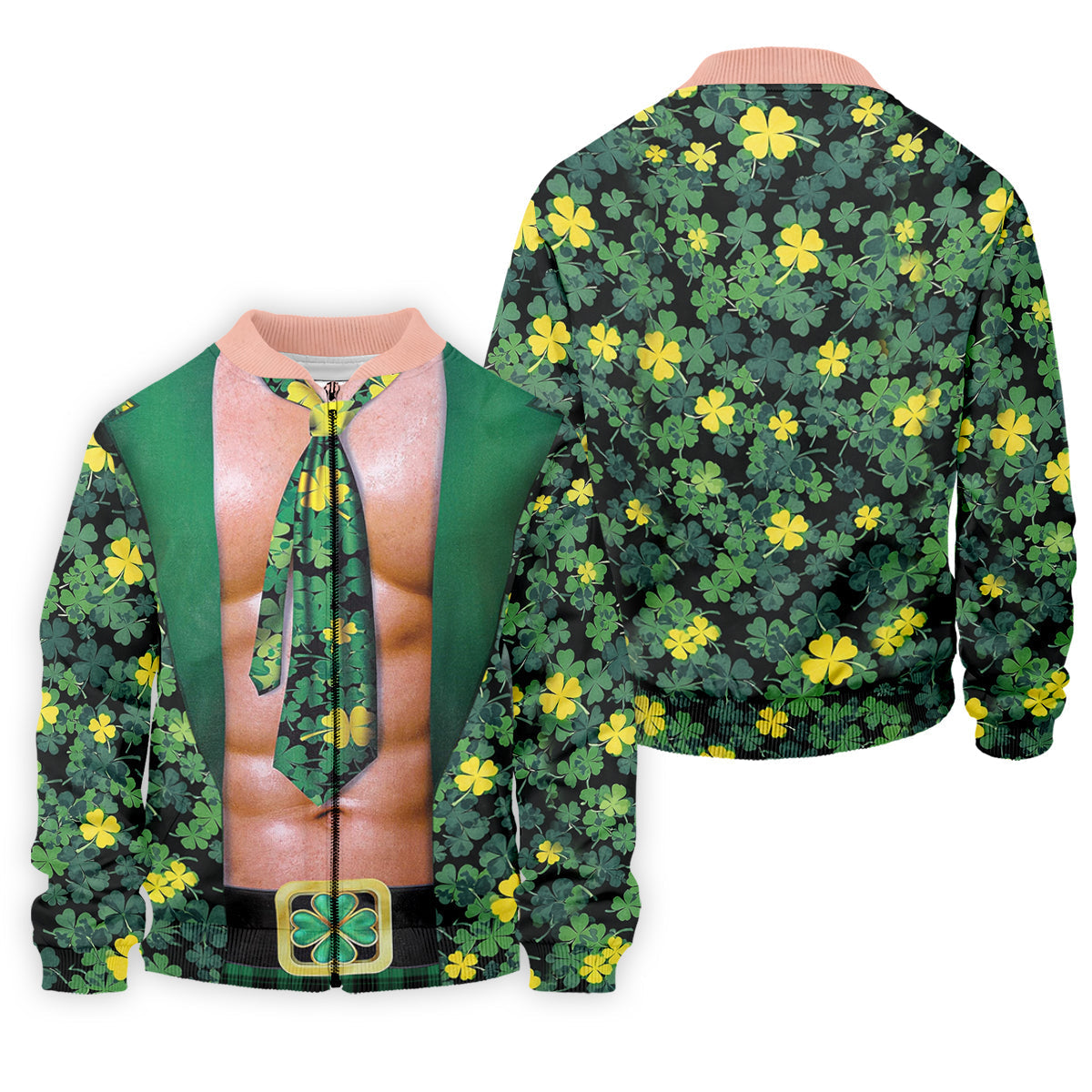 Funny St Patrick's Day Shamrock Golf Shirt, Golf Tops For Men, Polo ShirtFor Men, Golf Shirts For Men