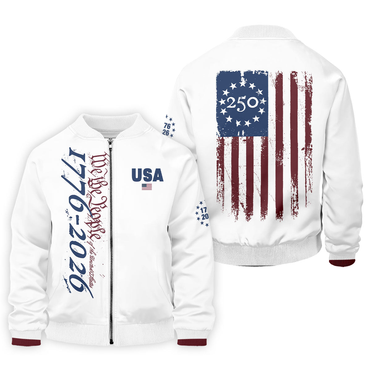 USA 250th Anniversary Long Sleeve Shirt, Independence Day Apparel, Hooded Jumper 4th Of July Gift