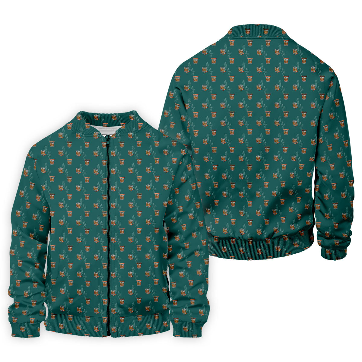 Smoke Whiskey Green Golf Shirt, Golf Whiskey Polo ShirtFor Men, Golf Shirts For Men