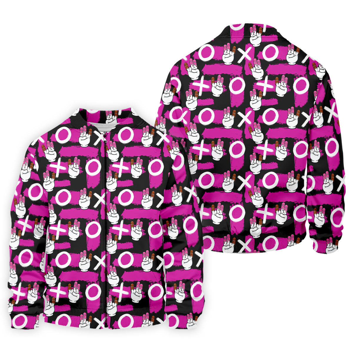 Chocolate Fingers Adult Humor XOXO Black Purple Fun Golf Shirts For Men, Valentines Golf Gift, Polo ShirtFor Men