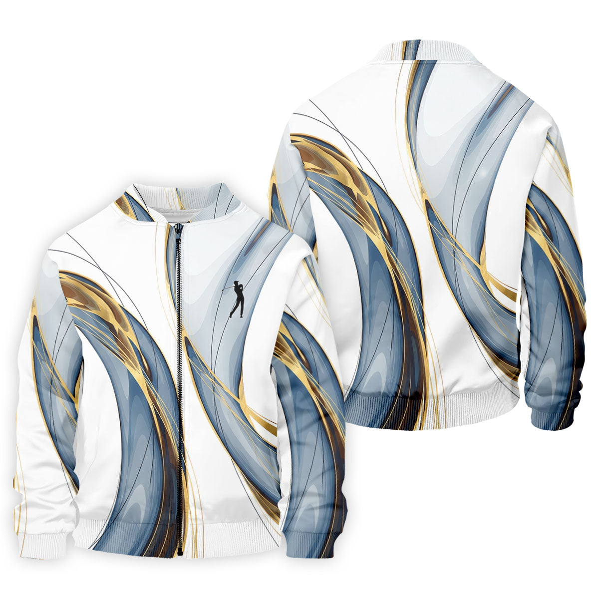 Abstract Line Art Retro Golf Shirt, Golf Shirts For Men, Polo Shirtor Men, Golf Gift For Men