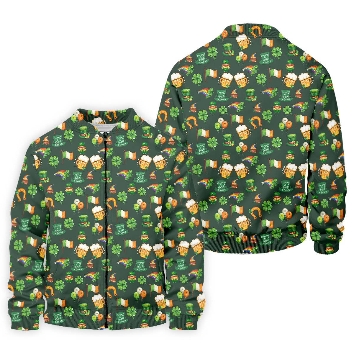 Everyone Is Irish Today Shamrock St Patrick's Day Dark Green Golf Shirt, Polo ShirtFor Men, Golf Shirts For Men