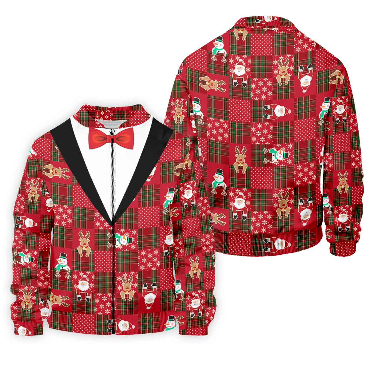 Red Plaid Funny Holiday Vintage Print Men's Golf Polo Shirtristmas Golf Shirt, Golf Gift For Men
