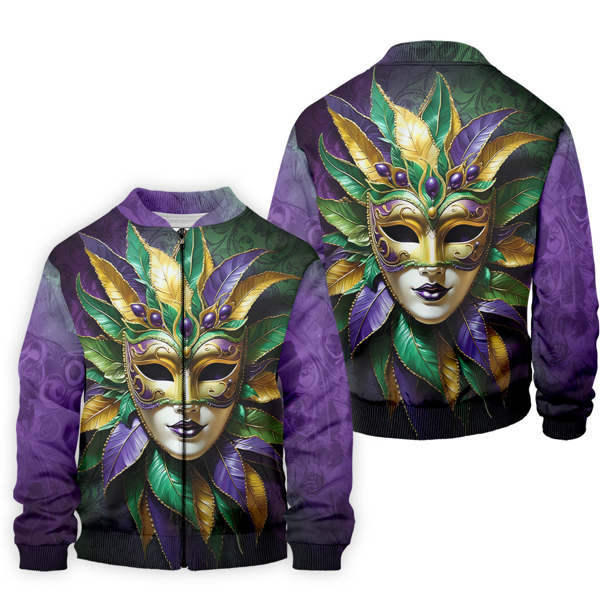 Mardi Gras Festival Mask All Over Print Golf Tops For Men, Polo ShirtFor Men, Golf Shirts For Men