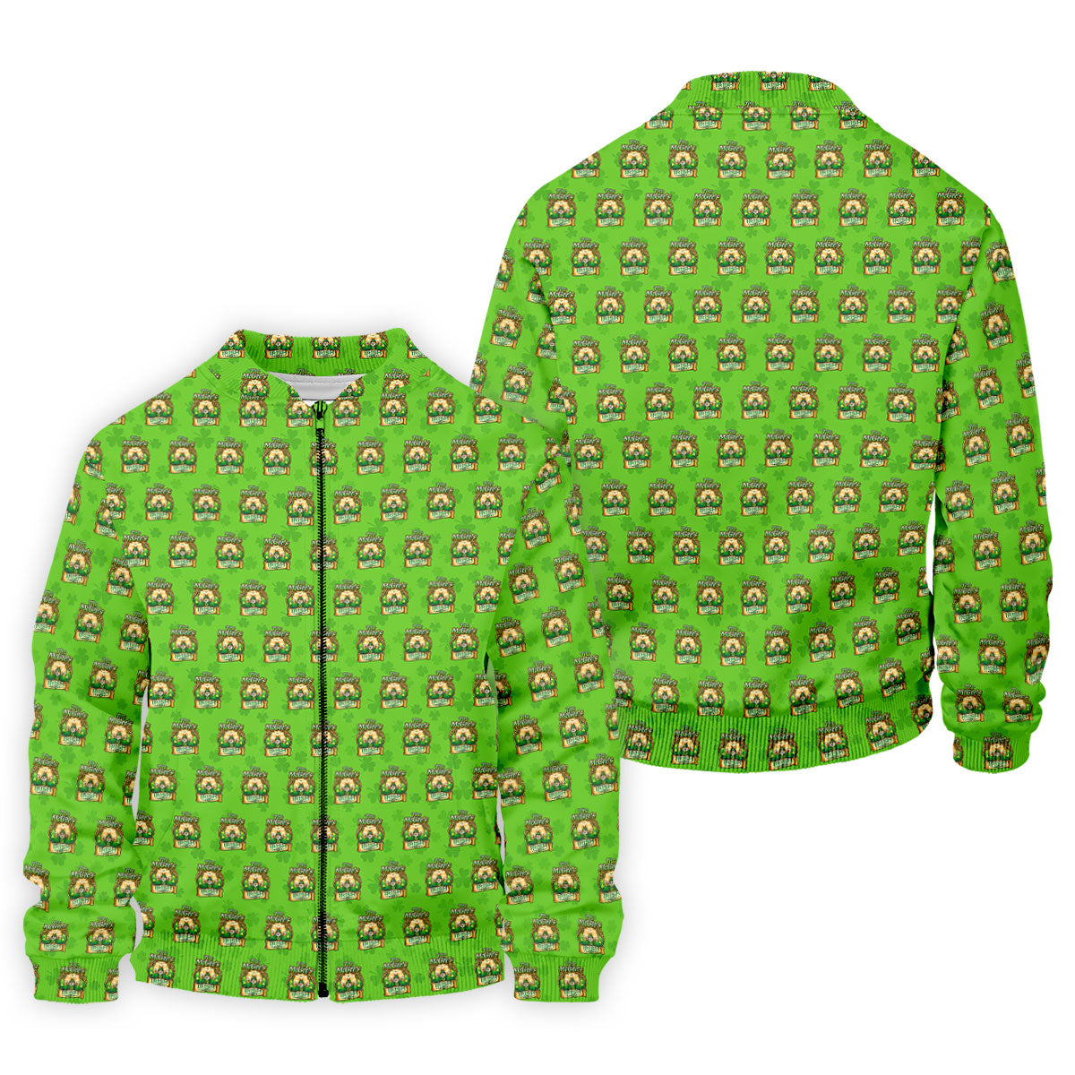 Green St Patrick's Day Funny Adult Shamrock Golf Shirt, Polo ShirtFor Men, Golf Shirts For Men