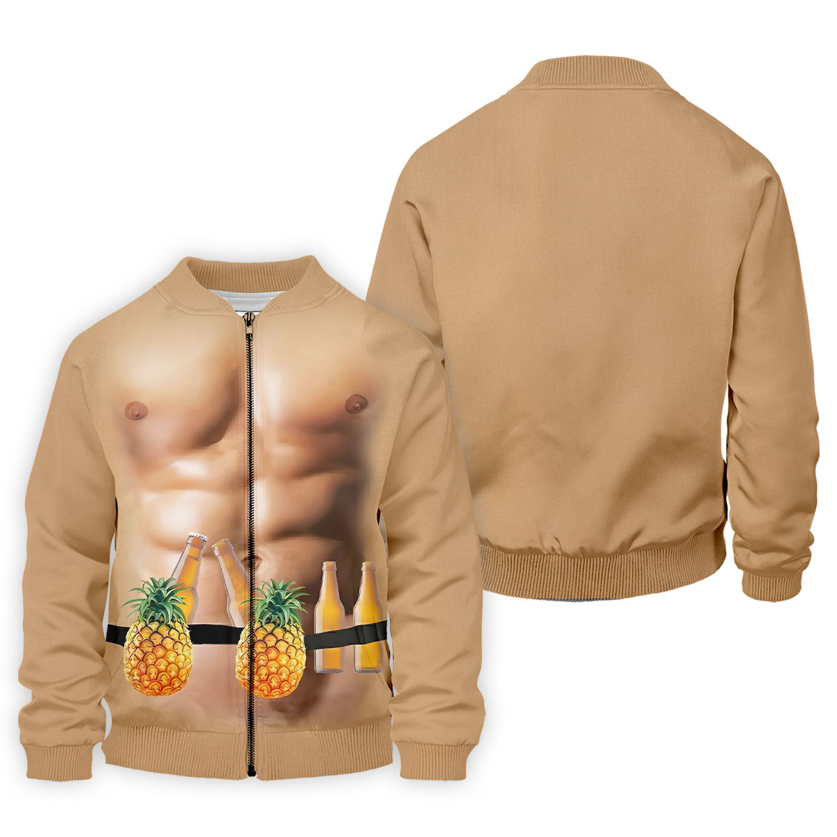 Funny Muscle Man Pineapple Beer Hawaiian Golf Shirt, Polo Shirtor Men, Golfing Apparel