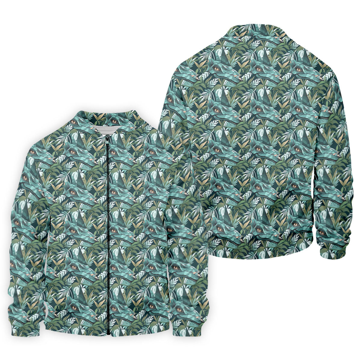 Dinosaur Head Tropical Vibe Golf Tops For Men, Polo ShirtFor Men, Golf Shirts For Men